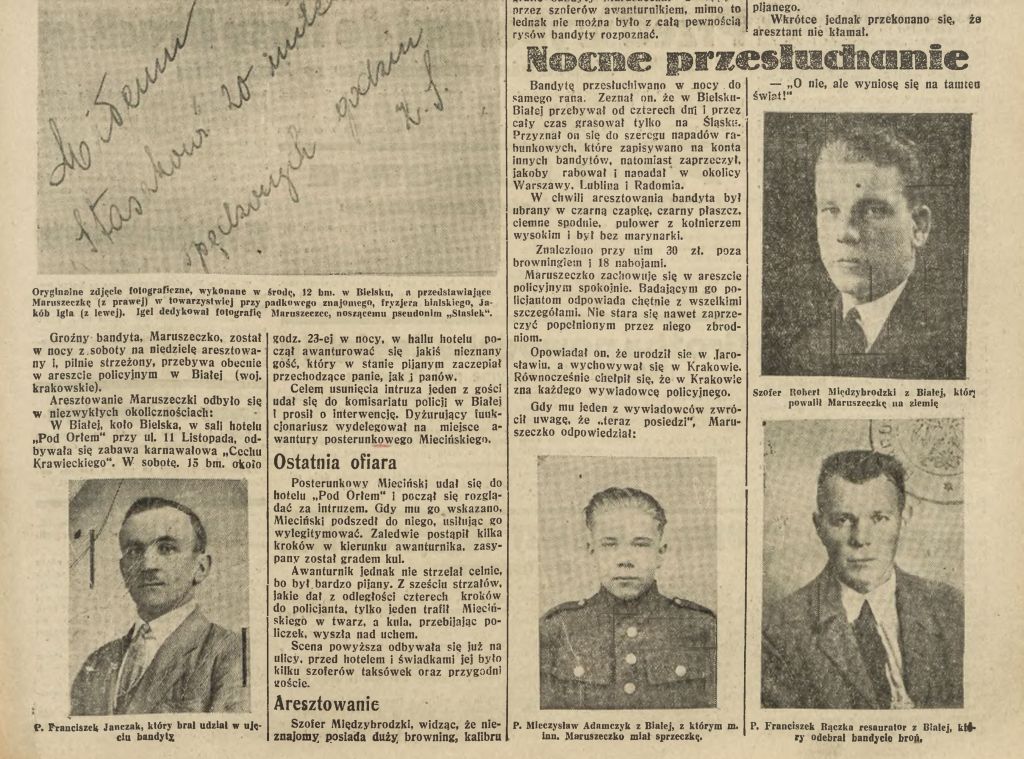 Na zdjęciu fragment z gazety 