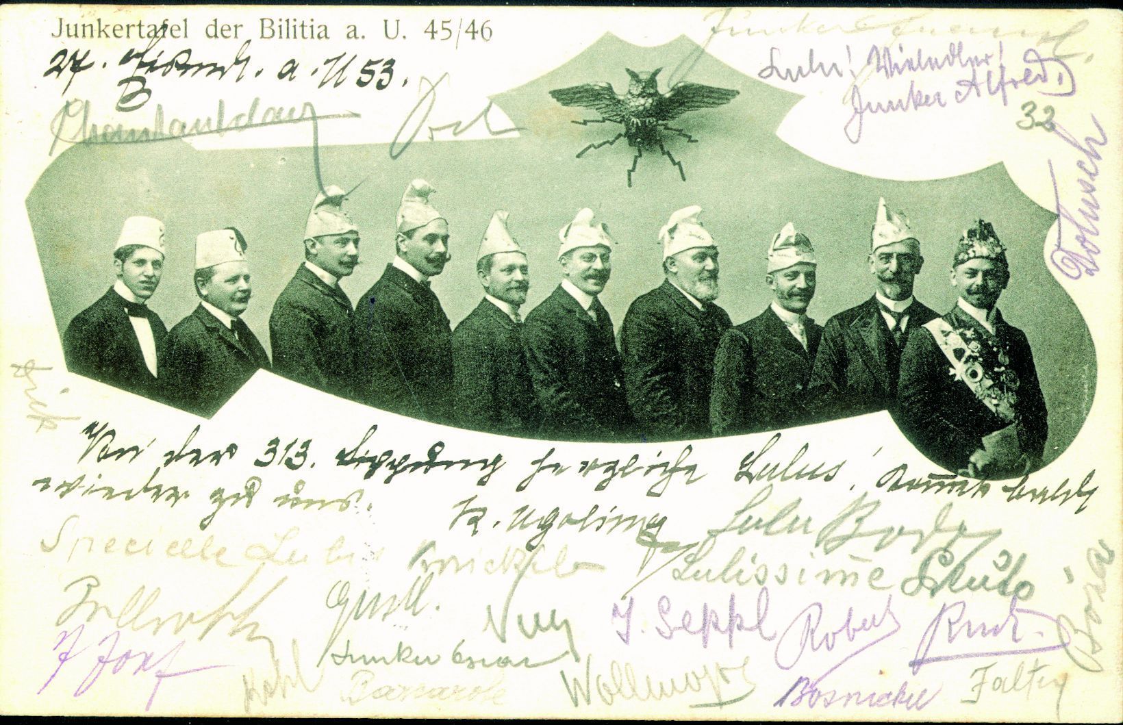 Na starej fotografii Schlaraffia