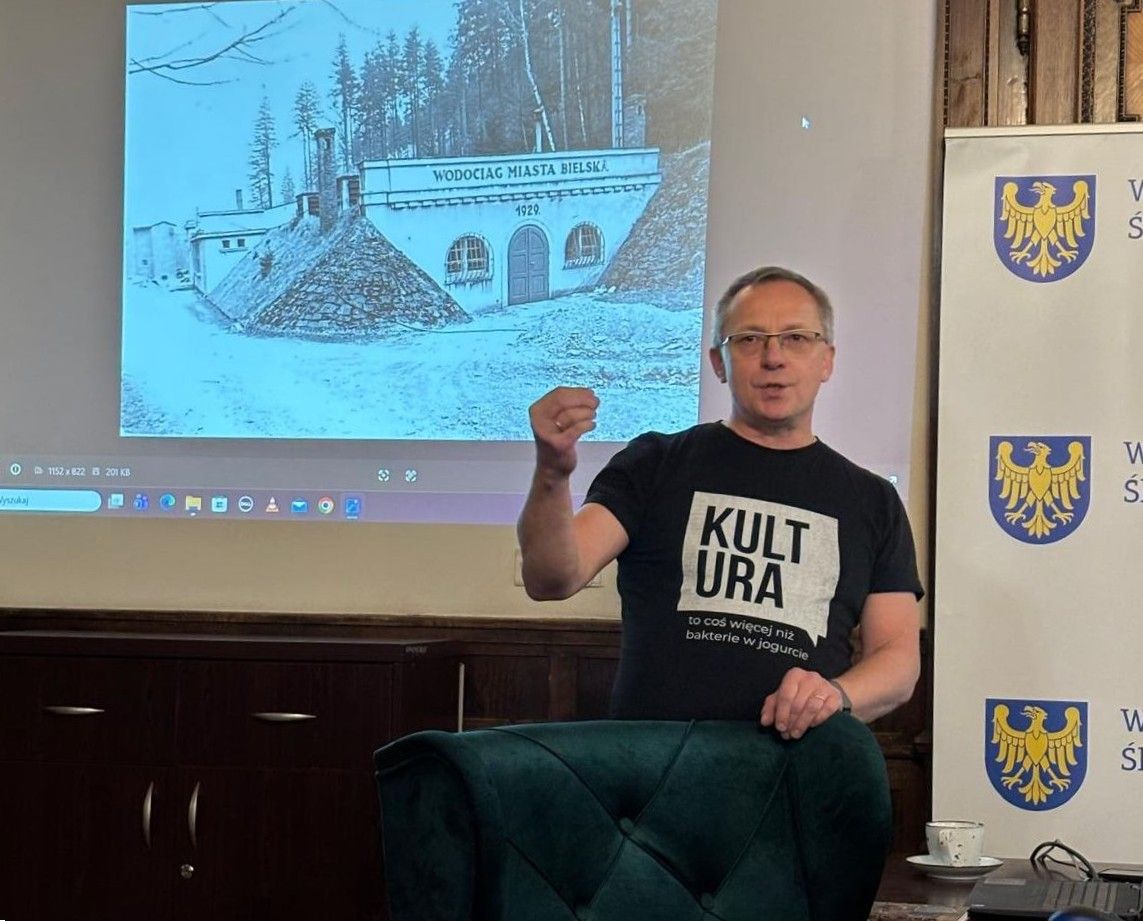 Na zdjęciu promocja książki Witkacego granice 