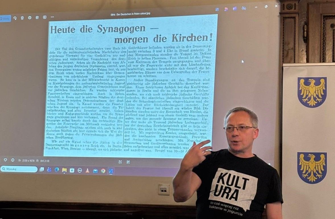 Na zdjęciu promocja książki Witkacego granice 