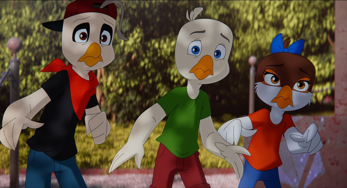 na zdjęciu postać z kreskówki - orzełek