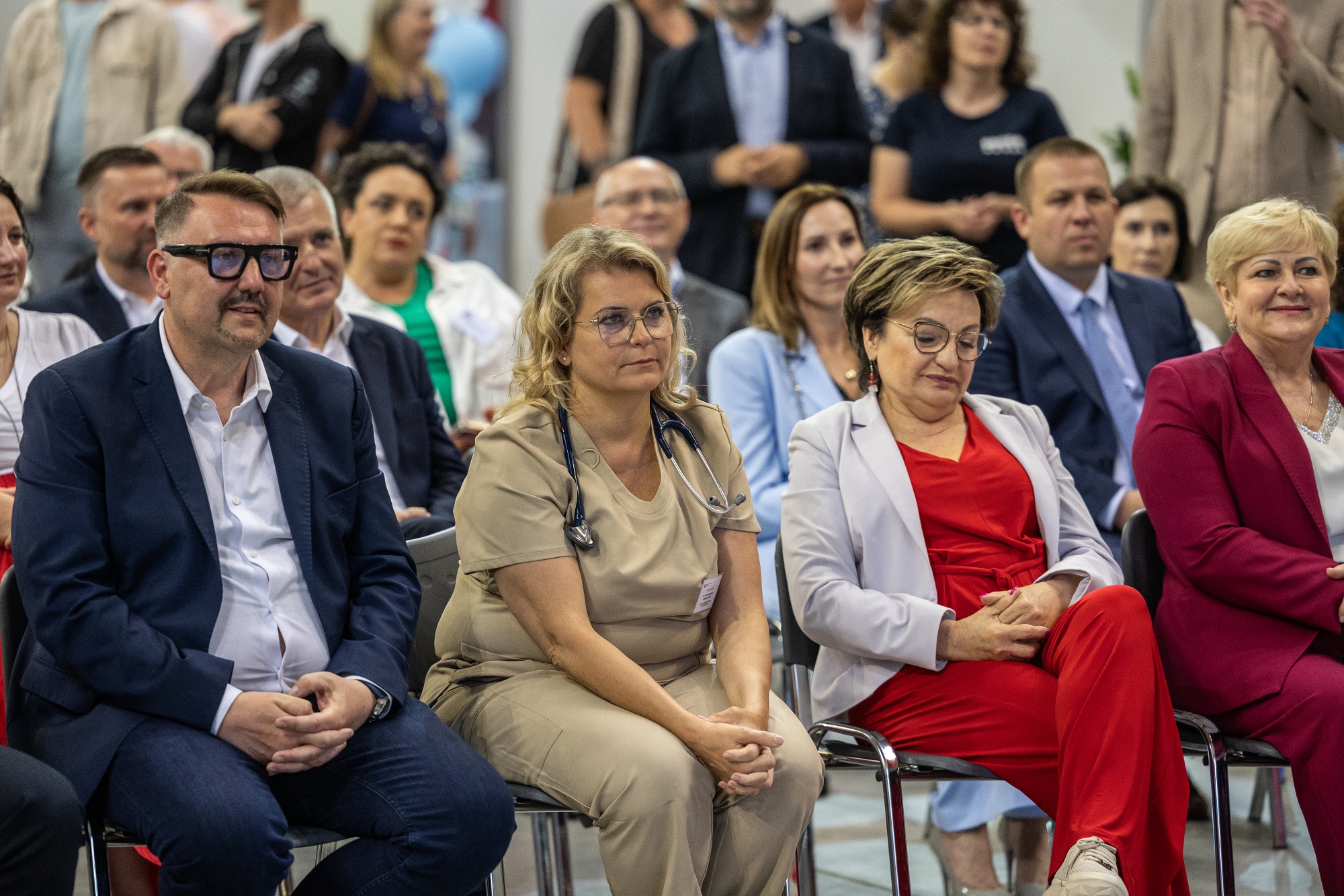 na zdjęciu osobo podczas Dni Zdrowia w hali