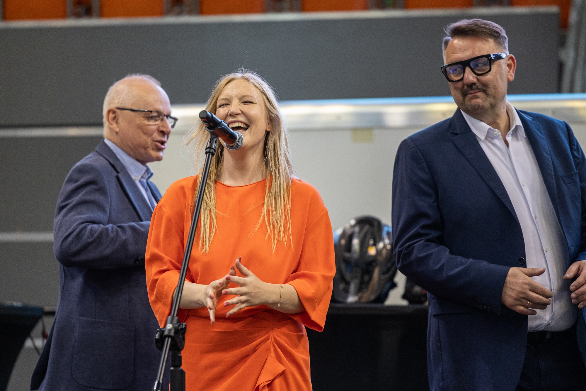 na zdjęciu osobo podczas Dni Zdrowia w hali