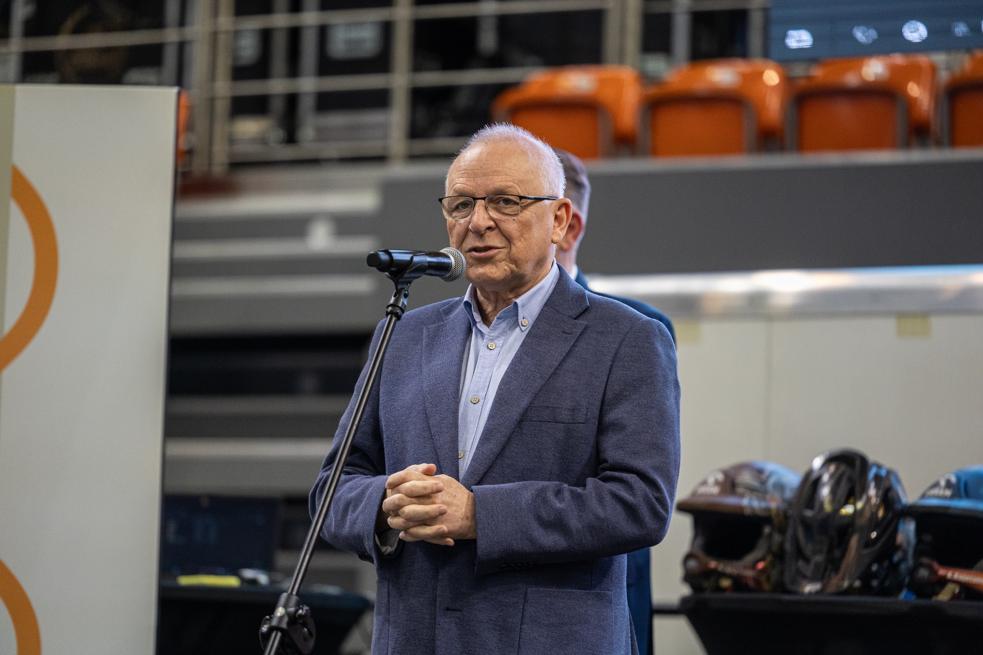 na zdjęciu osobo podczas Dni Zdrowia w hali