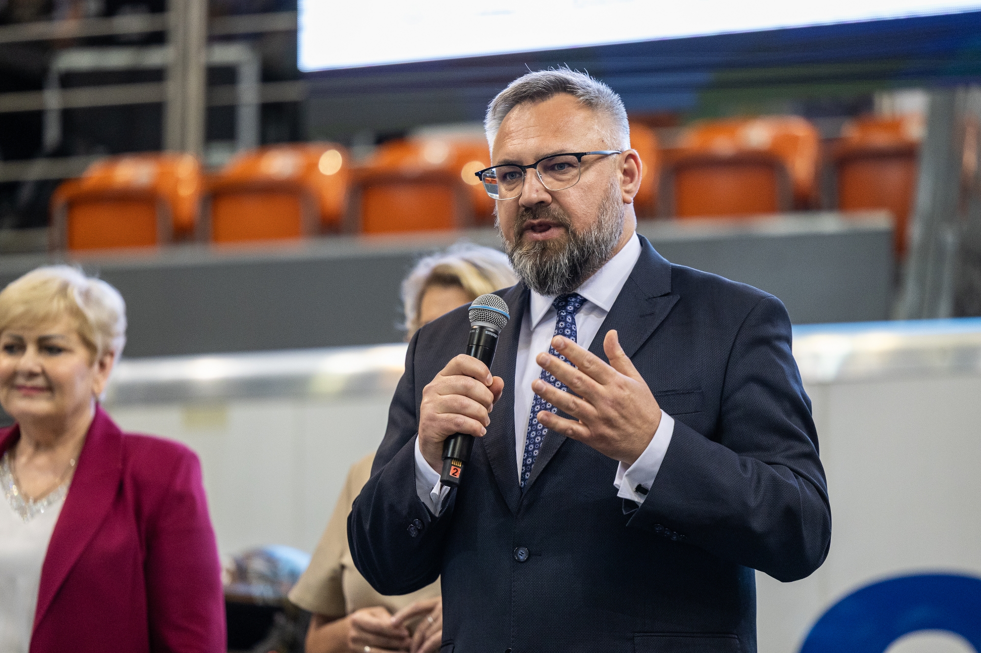 na zdjęciu osobo podczas Dni Zdrowia w hali