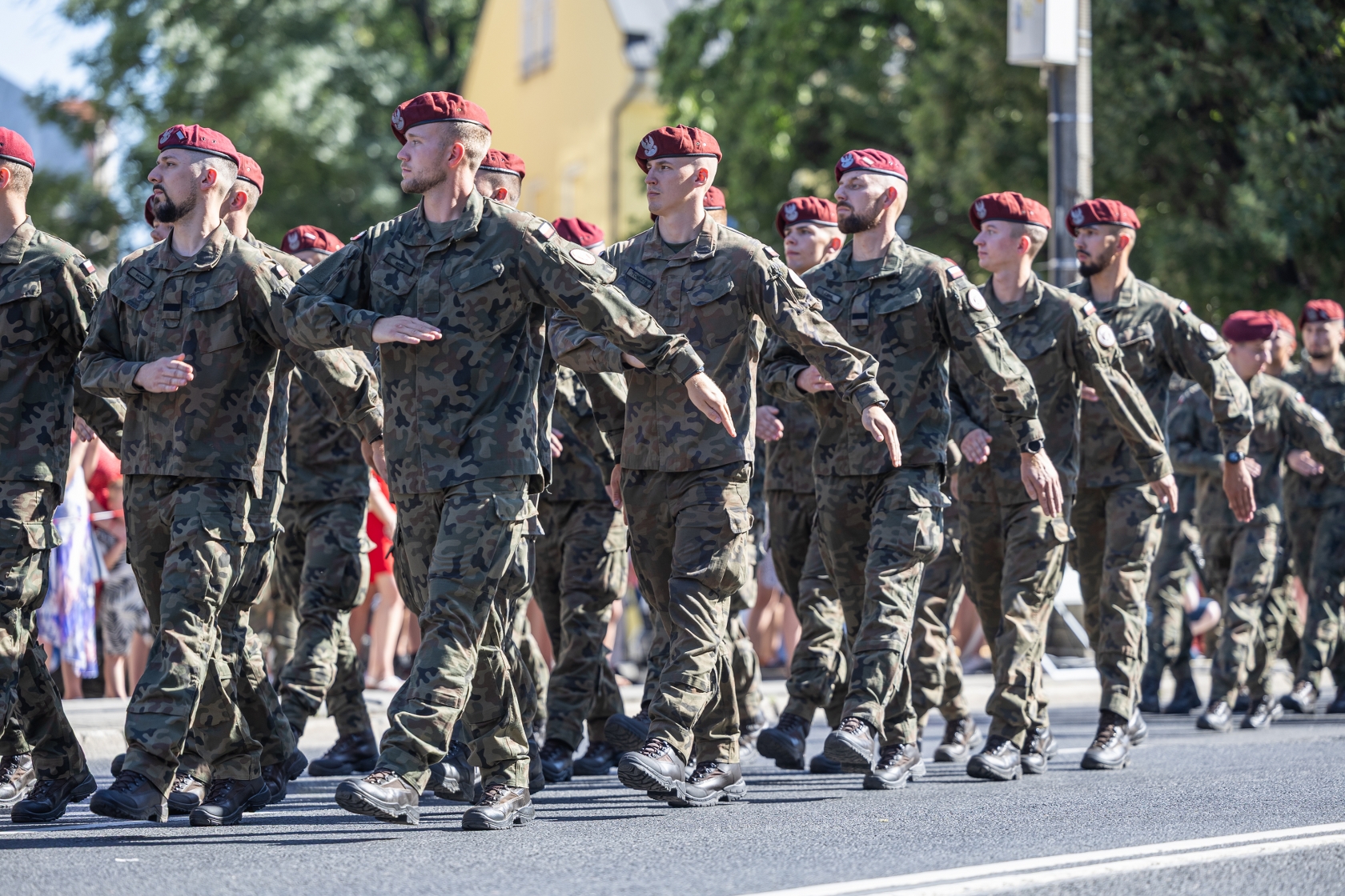 na zdjęciu osoby i żołnierze podczas uroczystości