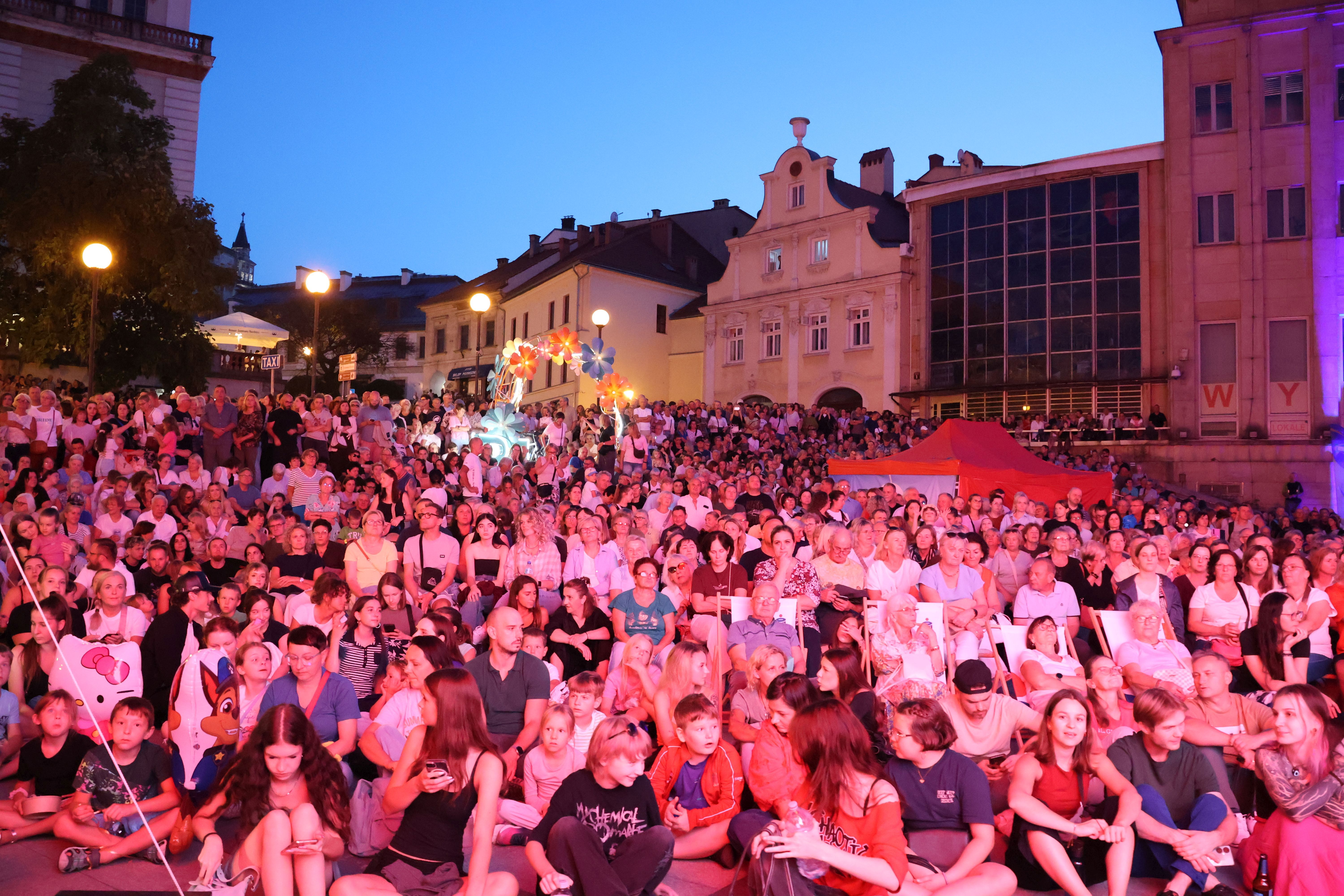 Na zdjęciu widowisko Carmen na ulicach Bielska-Białej 