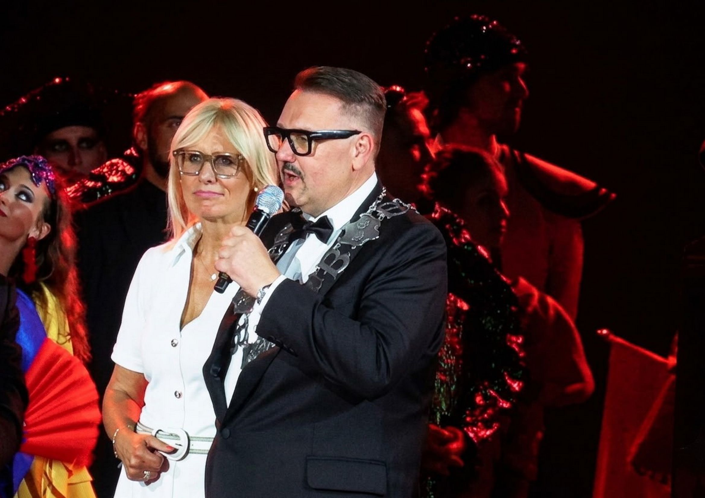 Na zdjęciu widowisko Carmen na ulicach Bielska-Białej 
