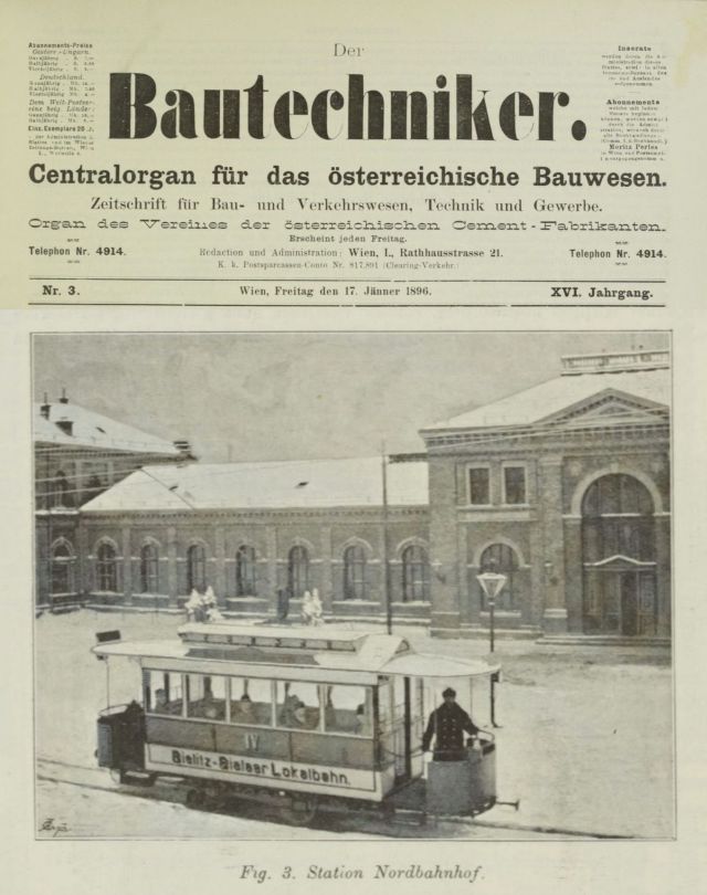 na zdjęciu tramwaj w starej gazecie 