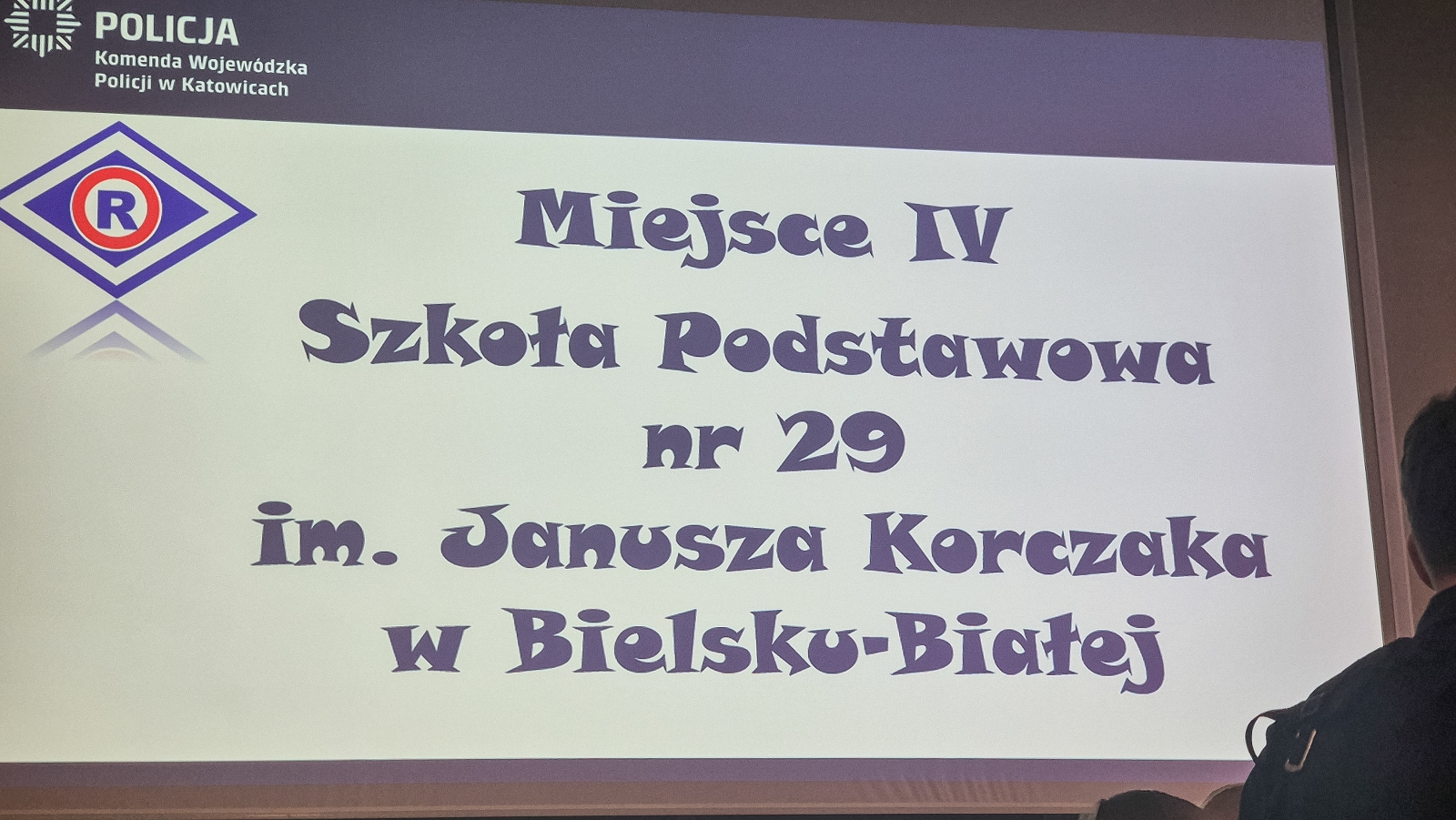 Na zdjęciu SP 29 w konkursie Odblaskowa Szkoła