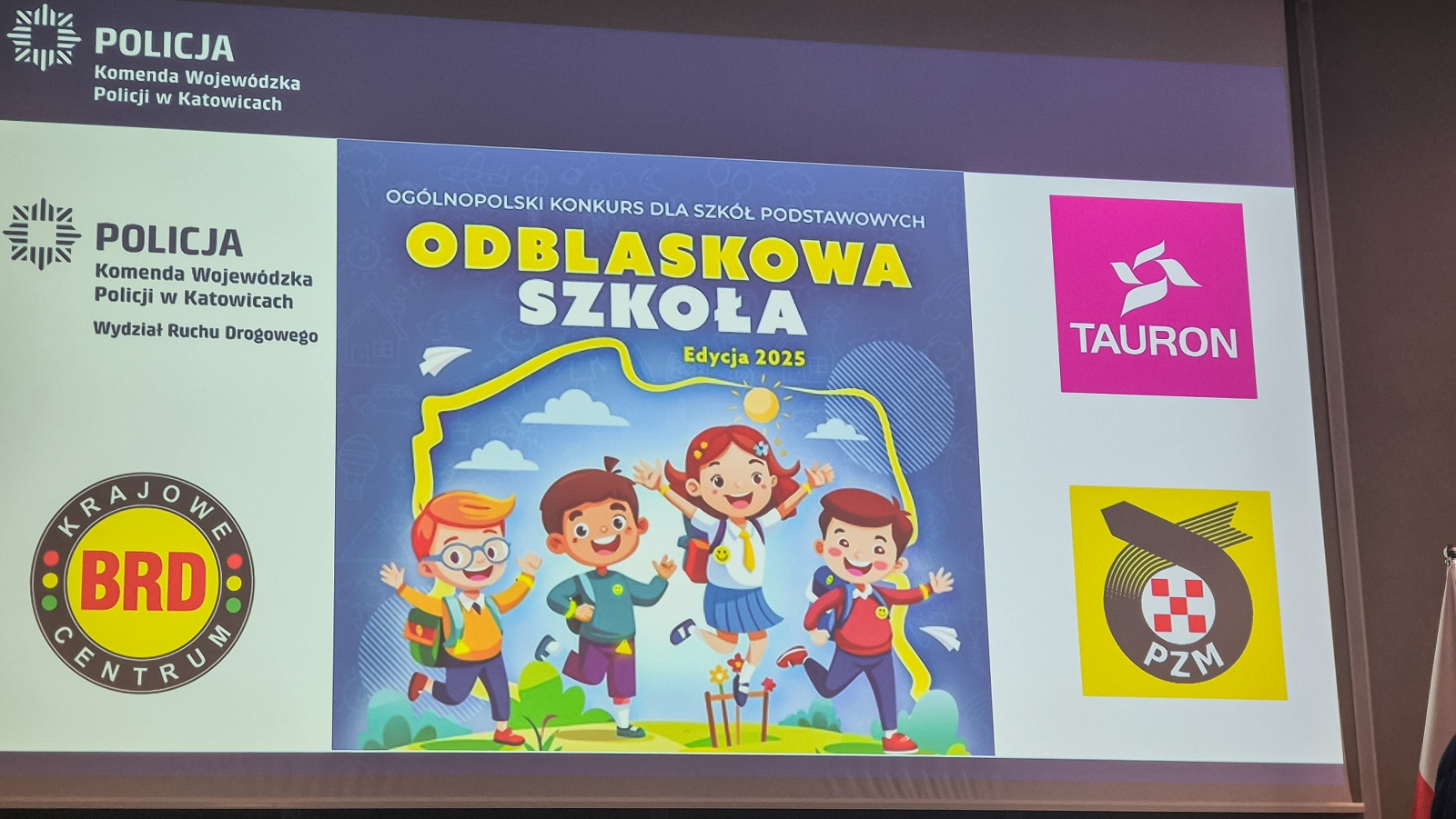 Na zdjęciu konkurs Odblaskowa Szkoła