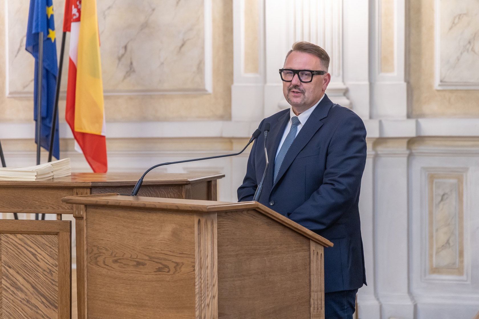 Na zdjęciu prezydent miasta