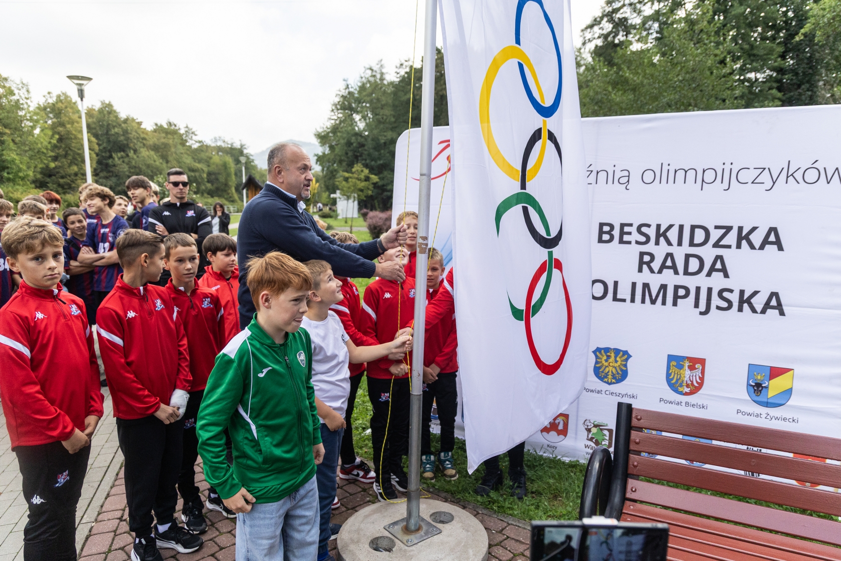 Na zdjęciu uroczystość Beskidzkiej Rady Olimpijskiej 