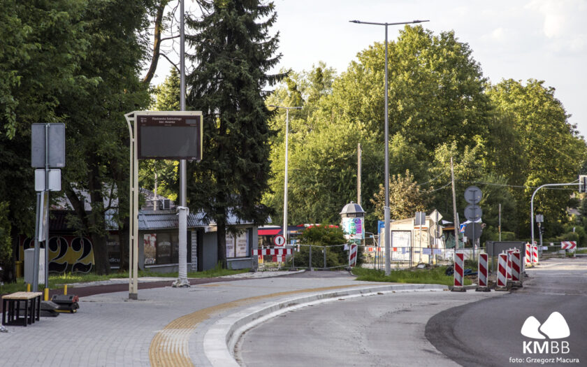 Na zdjęciu nowy przystanek Piastowska Sobieskiego 
