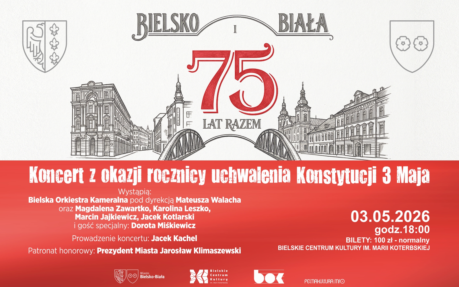 Na zdjęciu plakat koncertu
