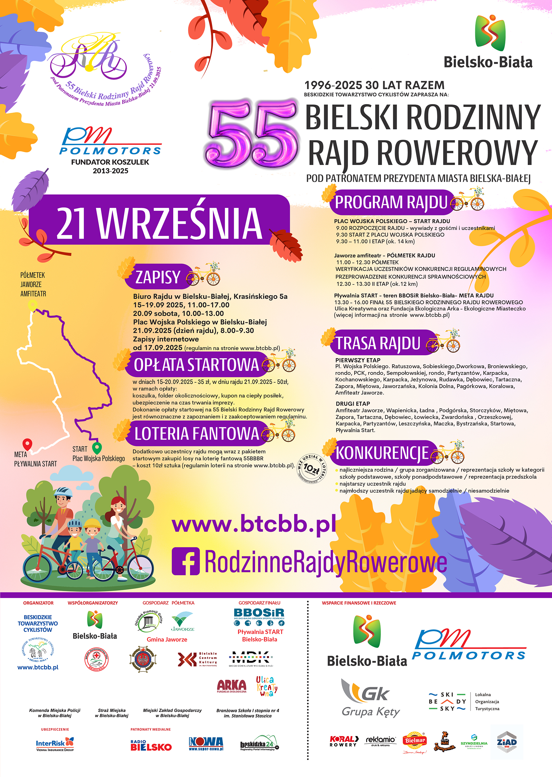 Na zdjęciu program rajdu