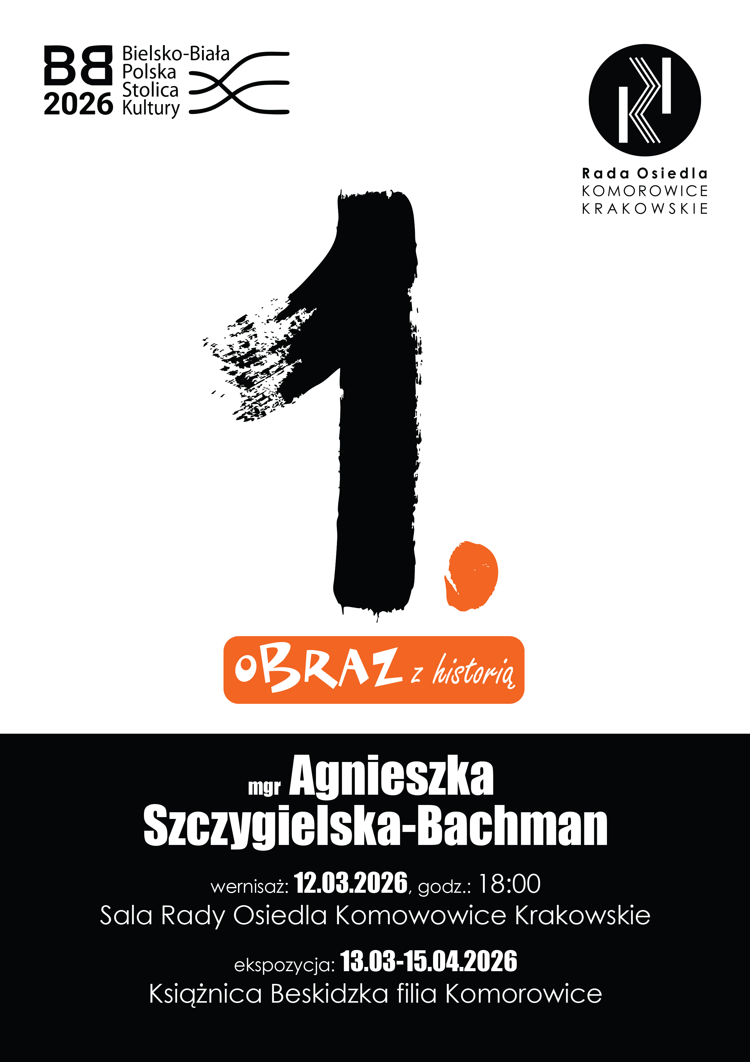 Na zdjęciu plakat marcowej wystawy