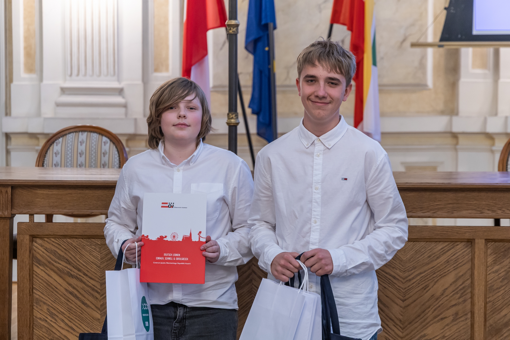 Na zdjęciu laureaci projektu 