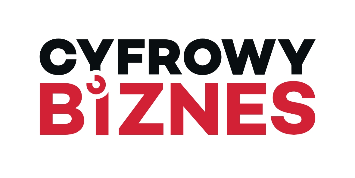 Obraz przedstawiający logo spotkania, na którym jest napis "Cyfrowy biznes"