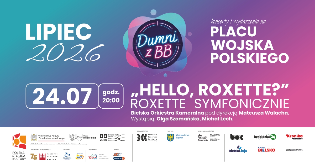 Na zdjęciu plakat koncertu