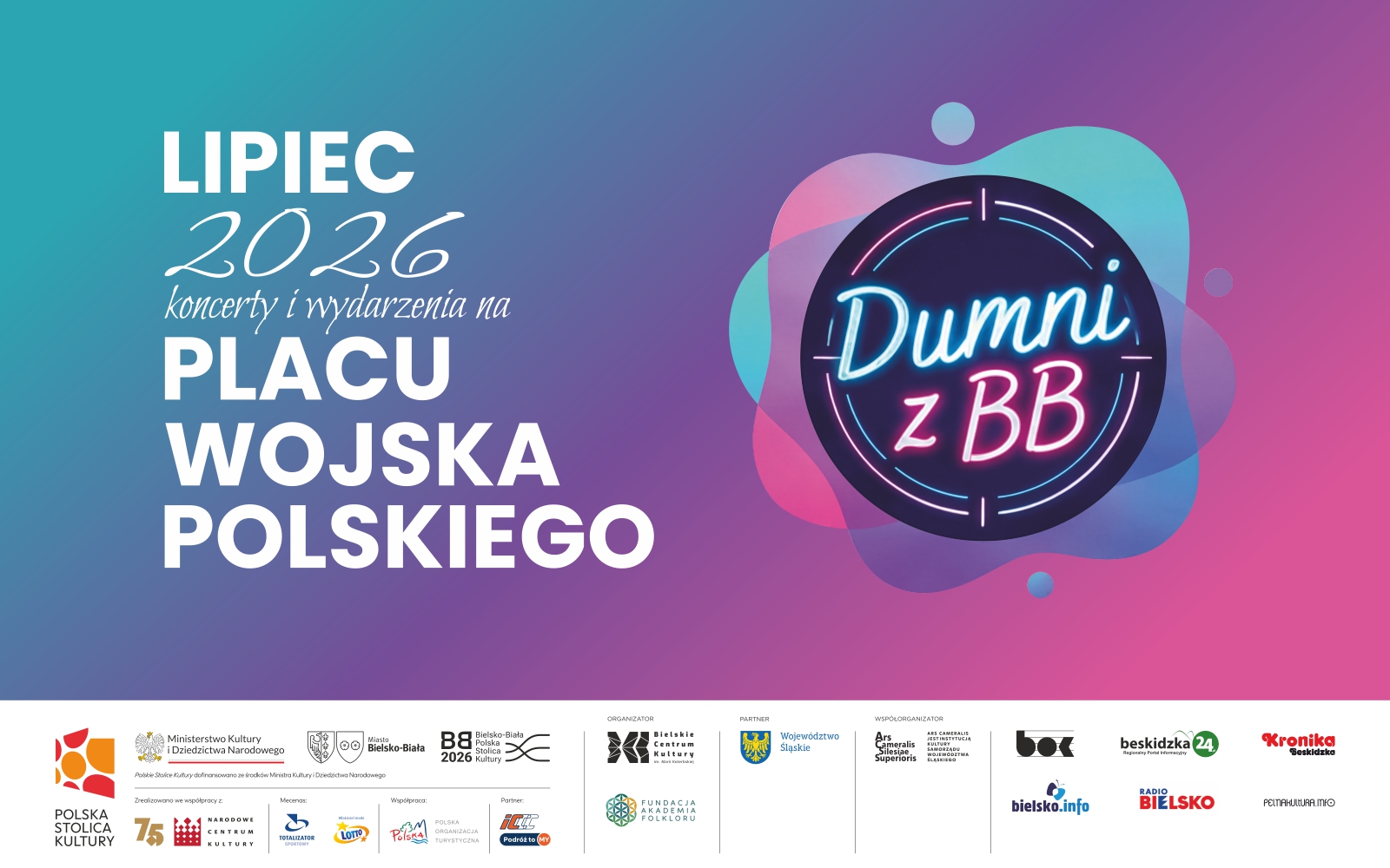 Na zdjęciu plakat koncertu