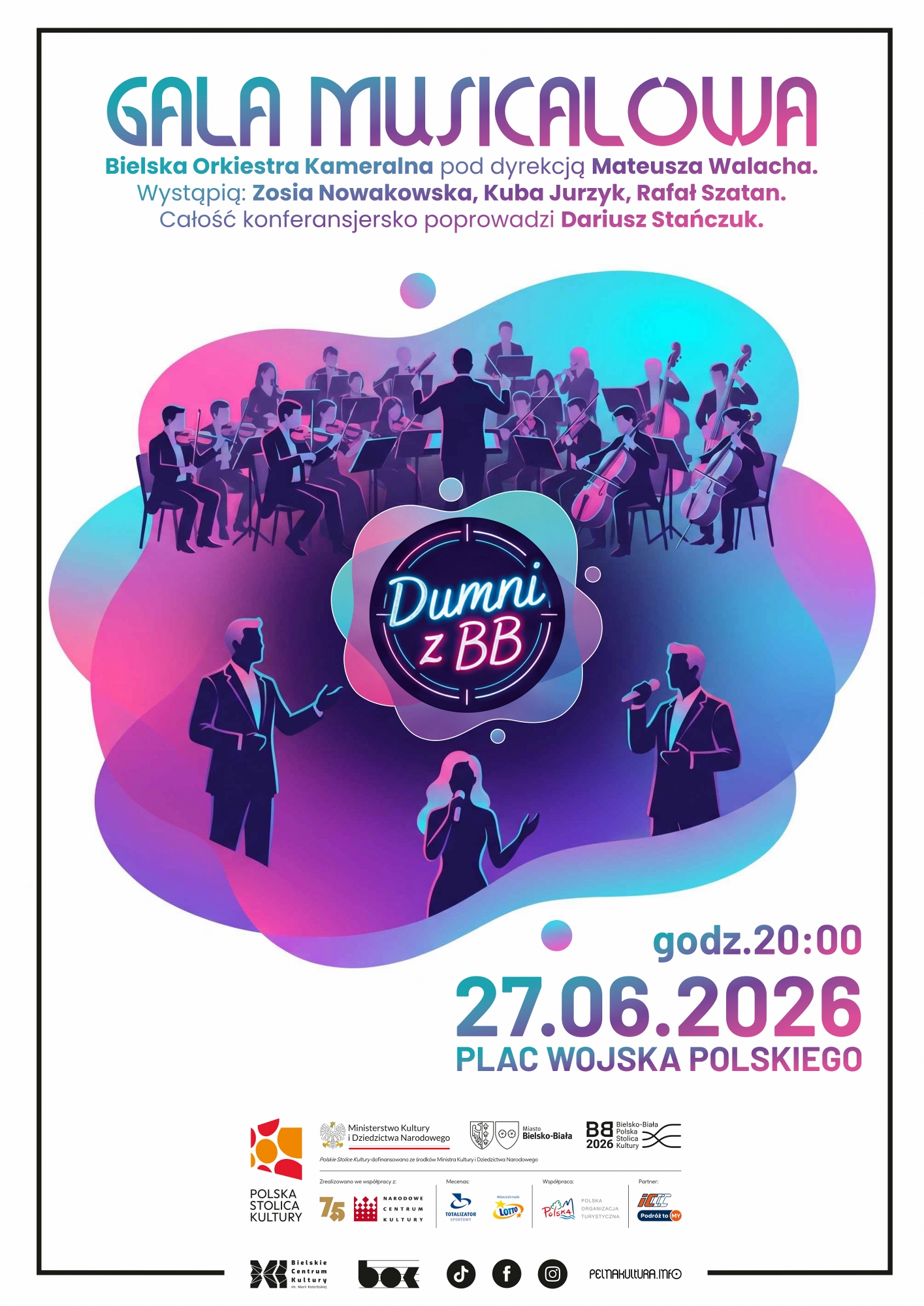 Na zdjęciu plakat koncertu