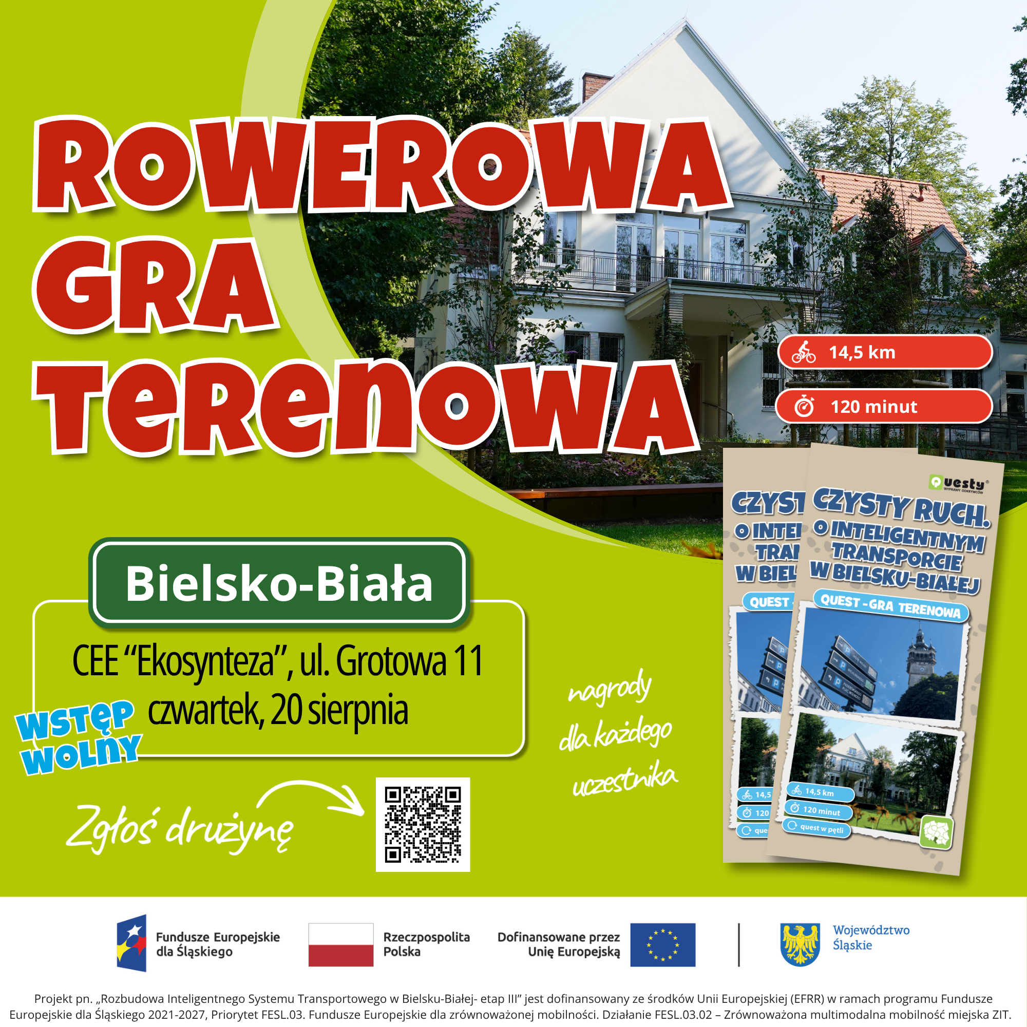 Na zdjęciu plakat gry terenowej