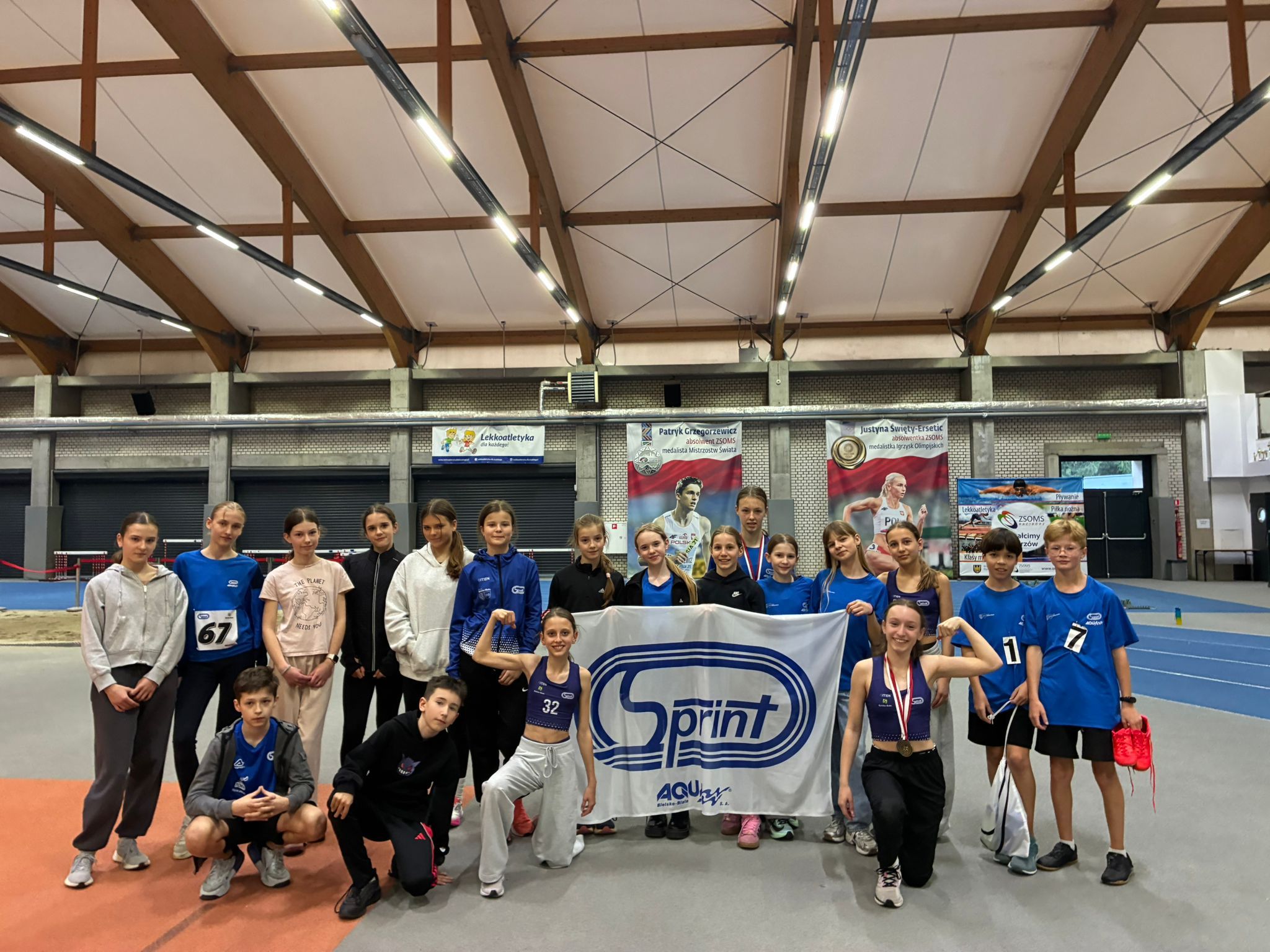Na zdjęciu Halowe Mistrzostwa Województwa Śląskiego U12 I U14 