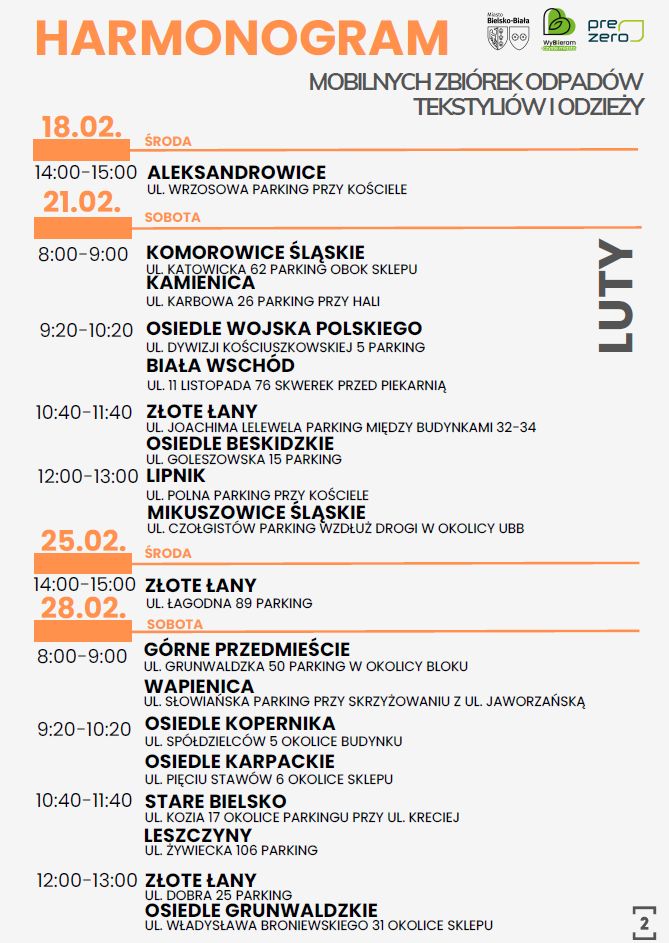 Na zdjęciu harmonogram 