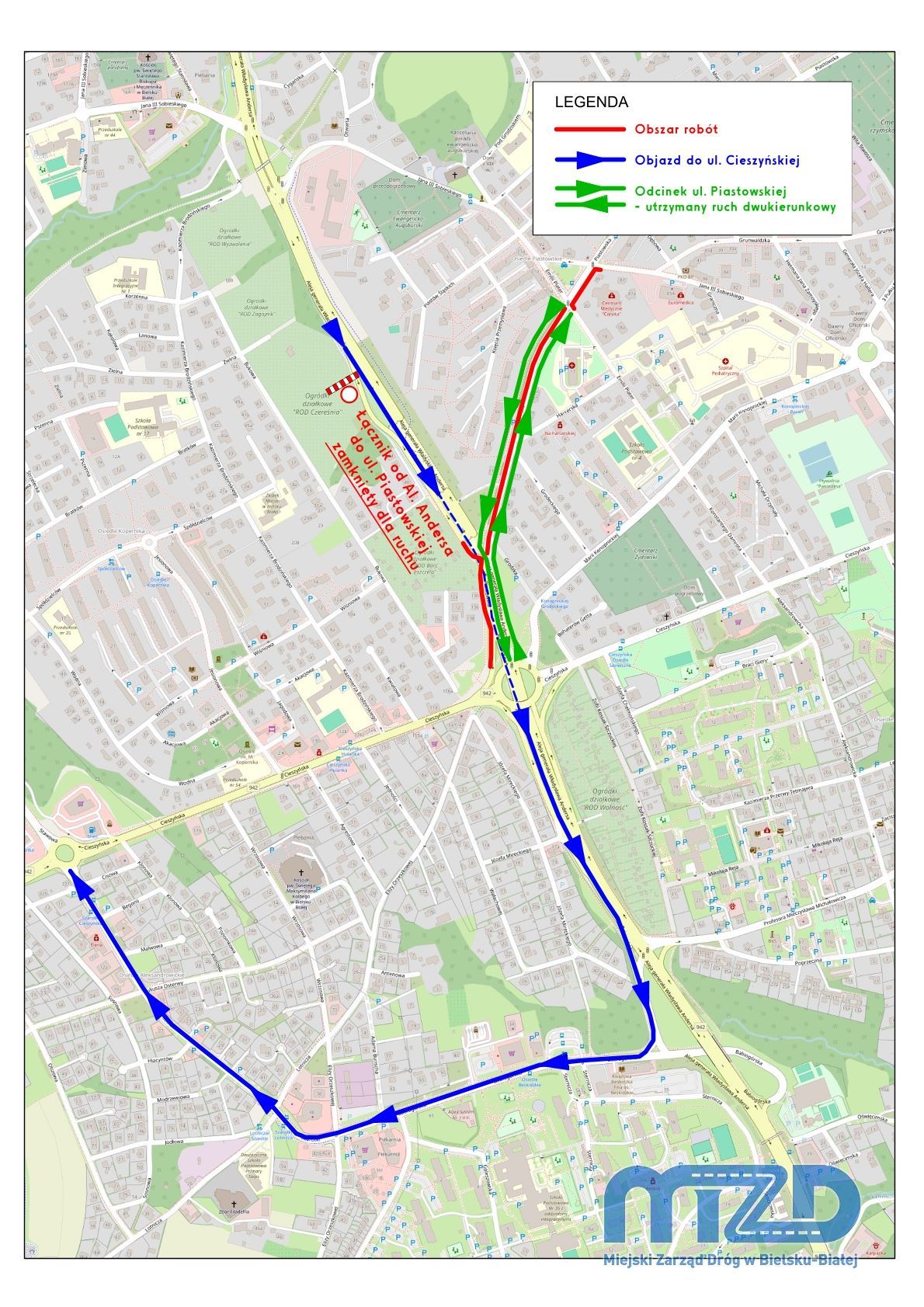 Na zdjęciu mapa sytuacyjne