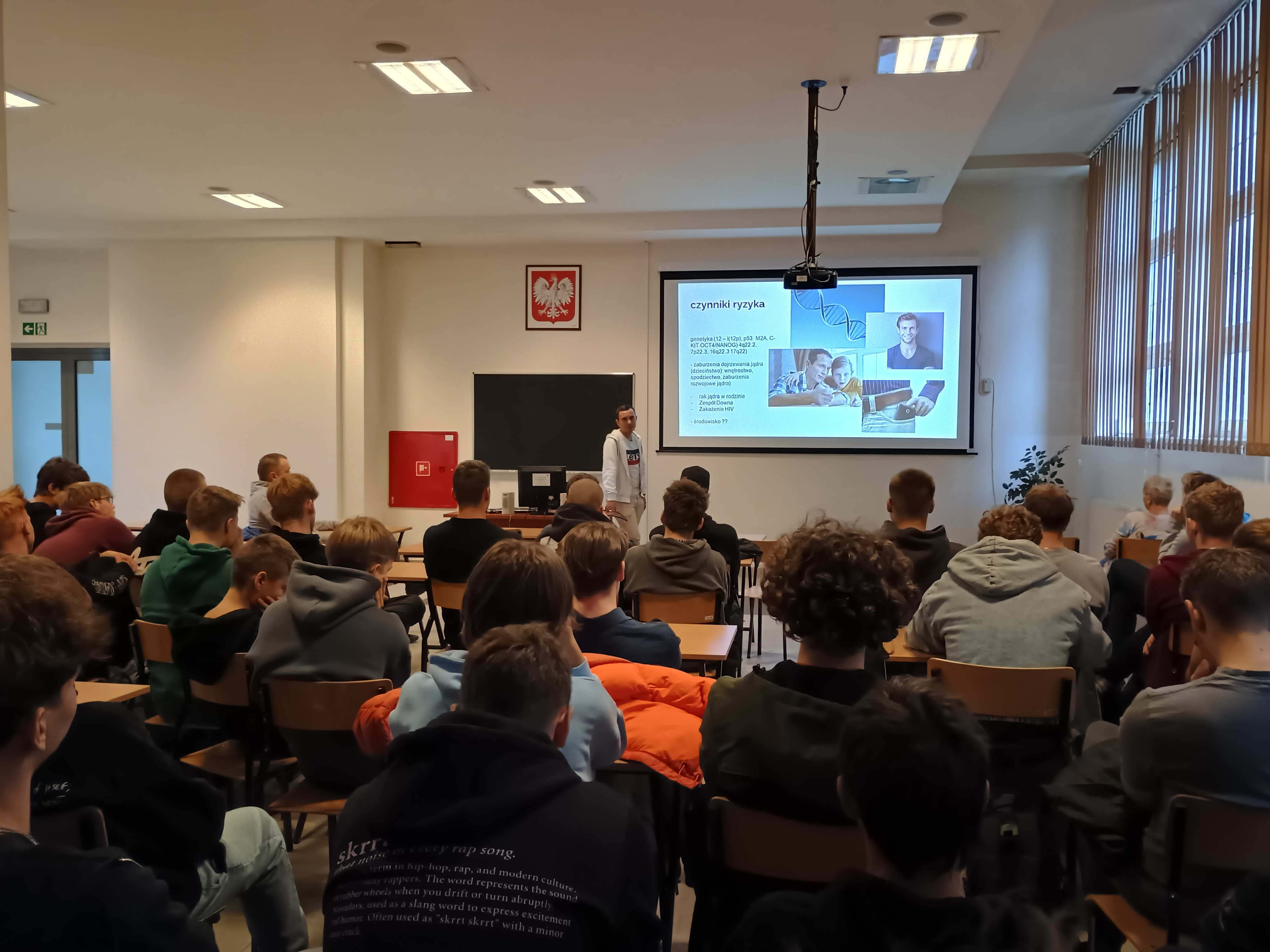 Na zdjęciu słuchacze prelekcji