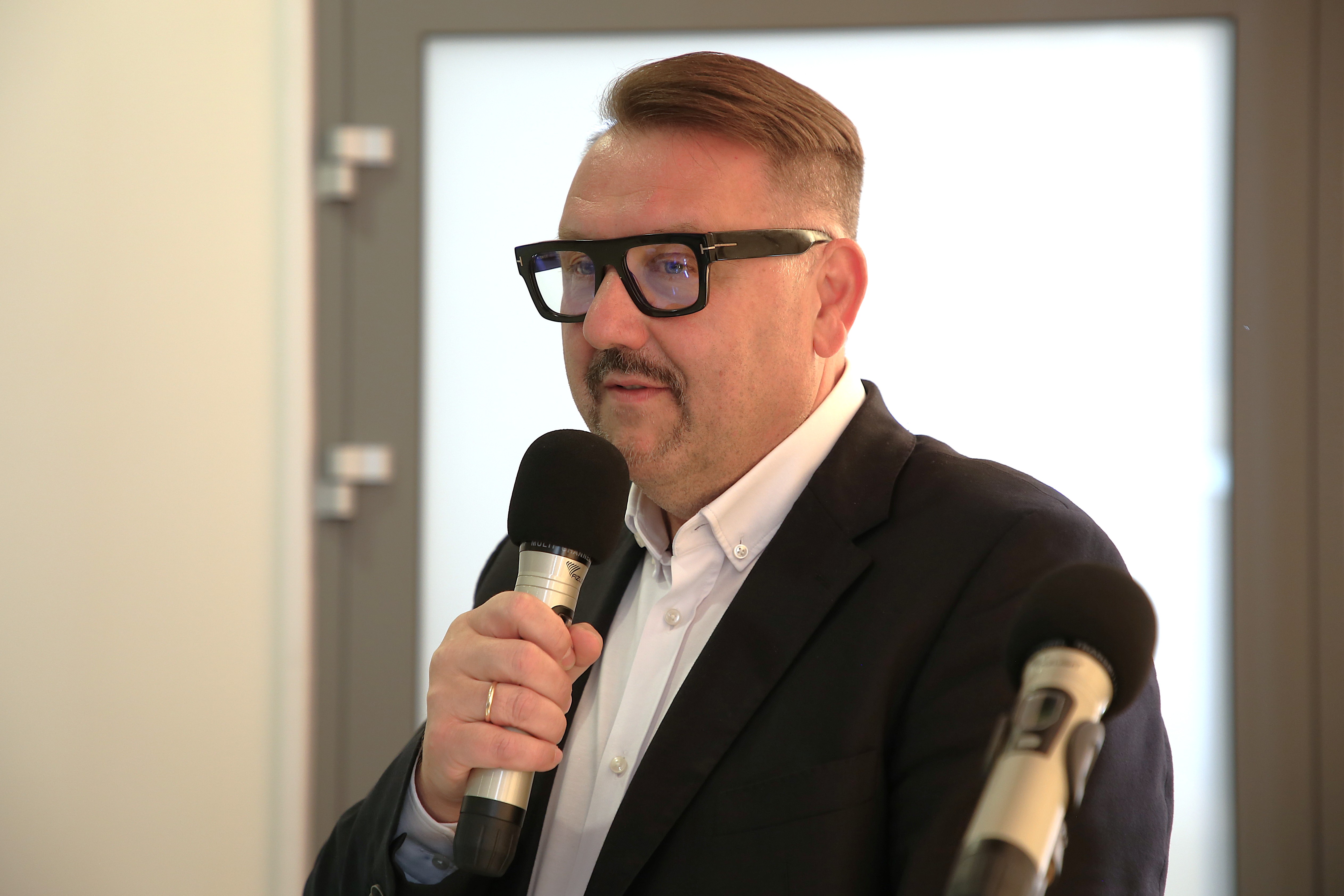 Na zdjęciu prezydent podczas przemówienia 