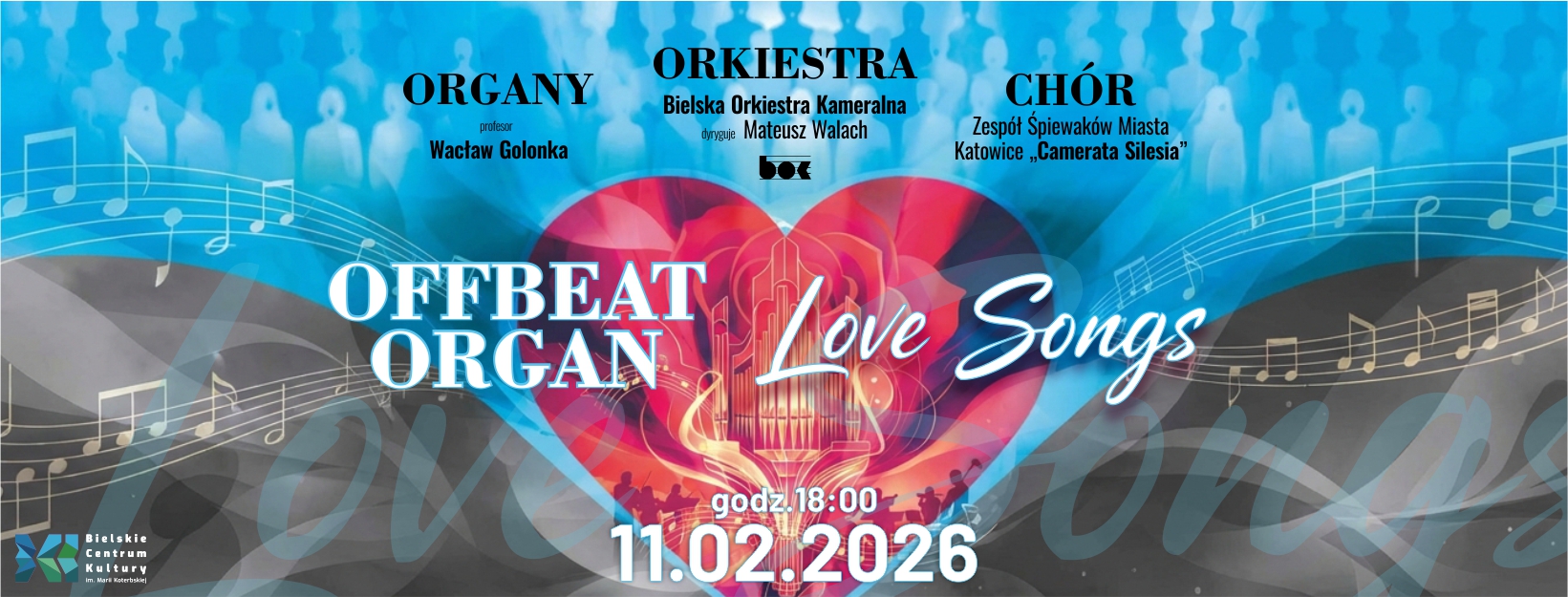 Na zdjęciu plakat koncertu