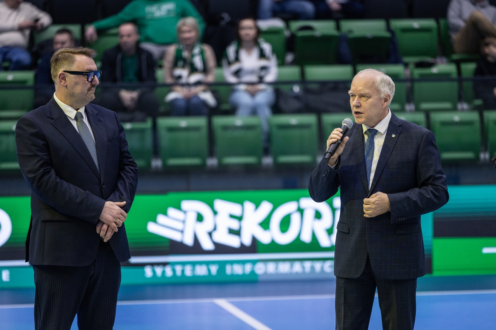 Na zdjęciu prezydent Jarosław Klimaszewski i prezes Janusz Szymura 