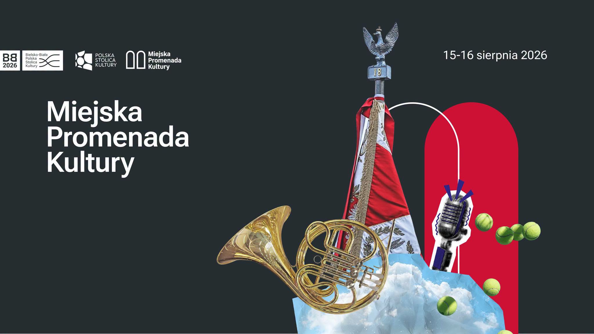 Na zdjęciu plakat Miejskiej Promenady Kultury