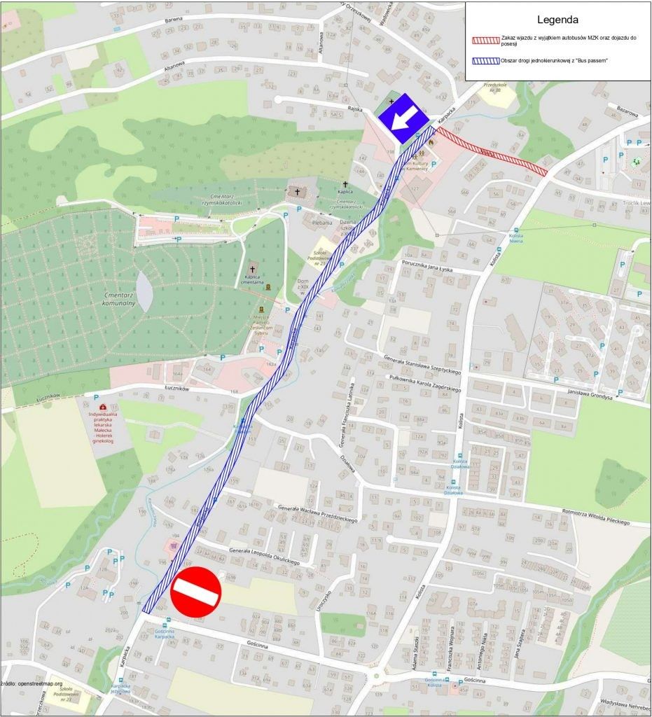 Na zdjęciu mapka sytuacyjna
