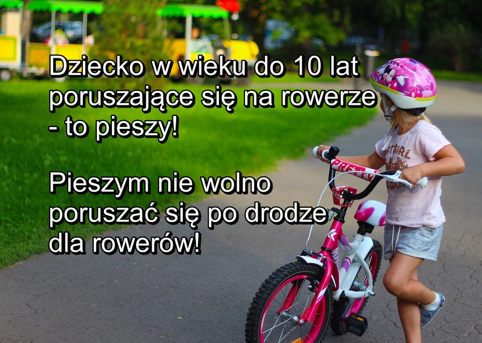 grafika przedstawiająca dziecko z rowerem, napis oraz w tle ciuchcia oraz zieleń