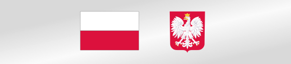 grafika przedstawiająca flagę i godło Polski