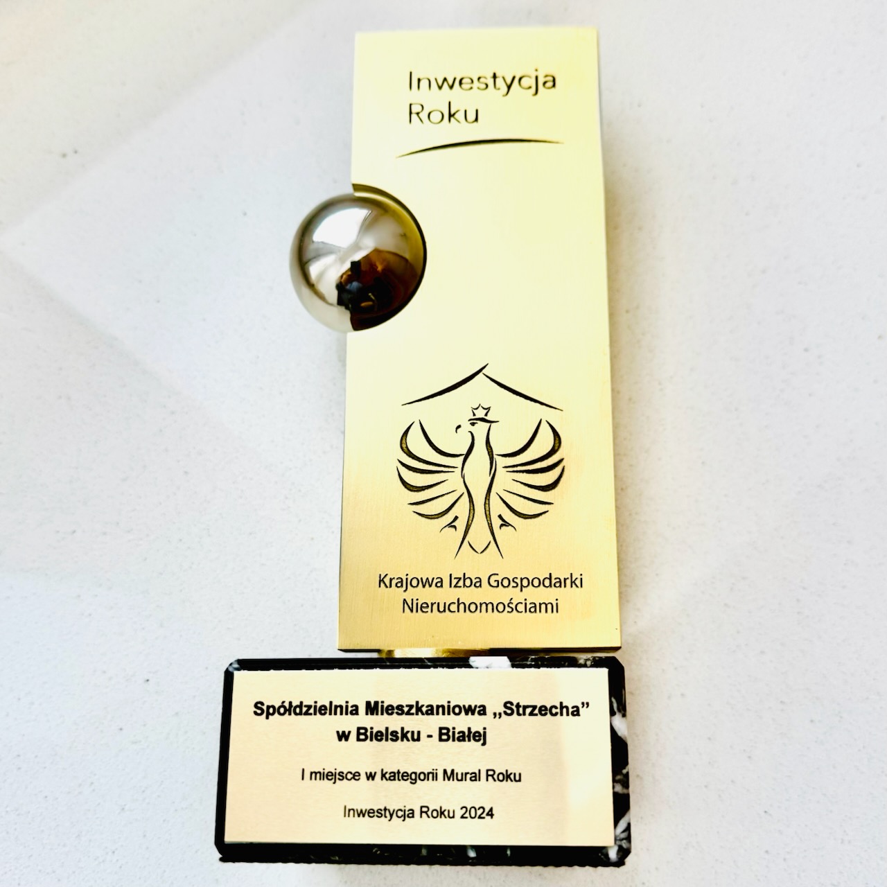 Na zdjęciu wręczenie nagrody 