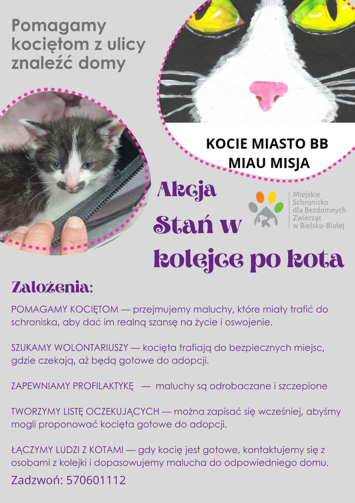 Na zdjęciu plakat akcji