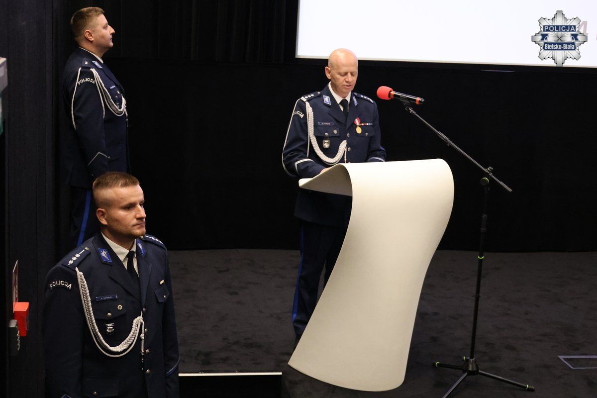 Na zdjęciu obchody święta Policji 