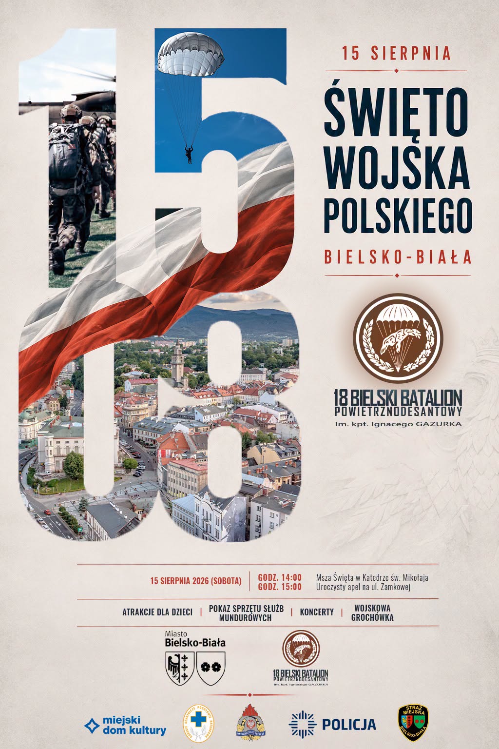 Na zdjęciu plakat Święta Wojska Polskiego