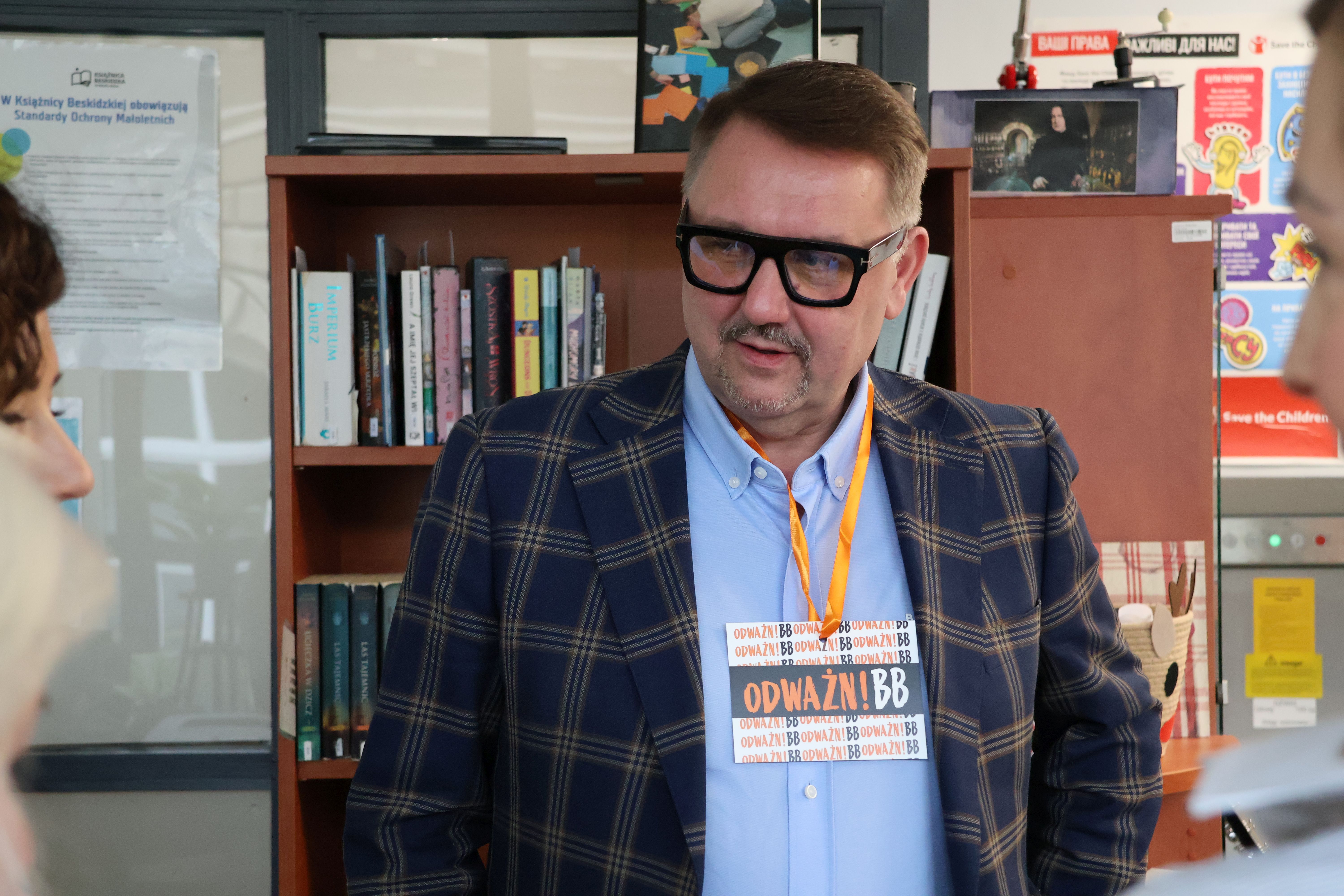 Na zdjęciu spotkani pt. Tarcze obronne w Książniczy Beskidzkiej