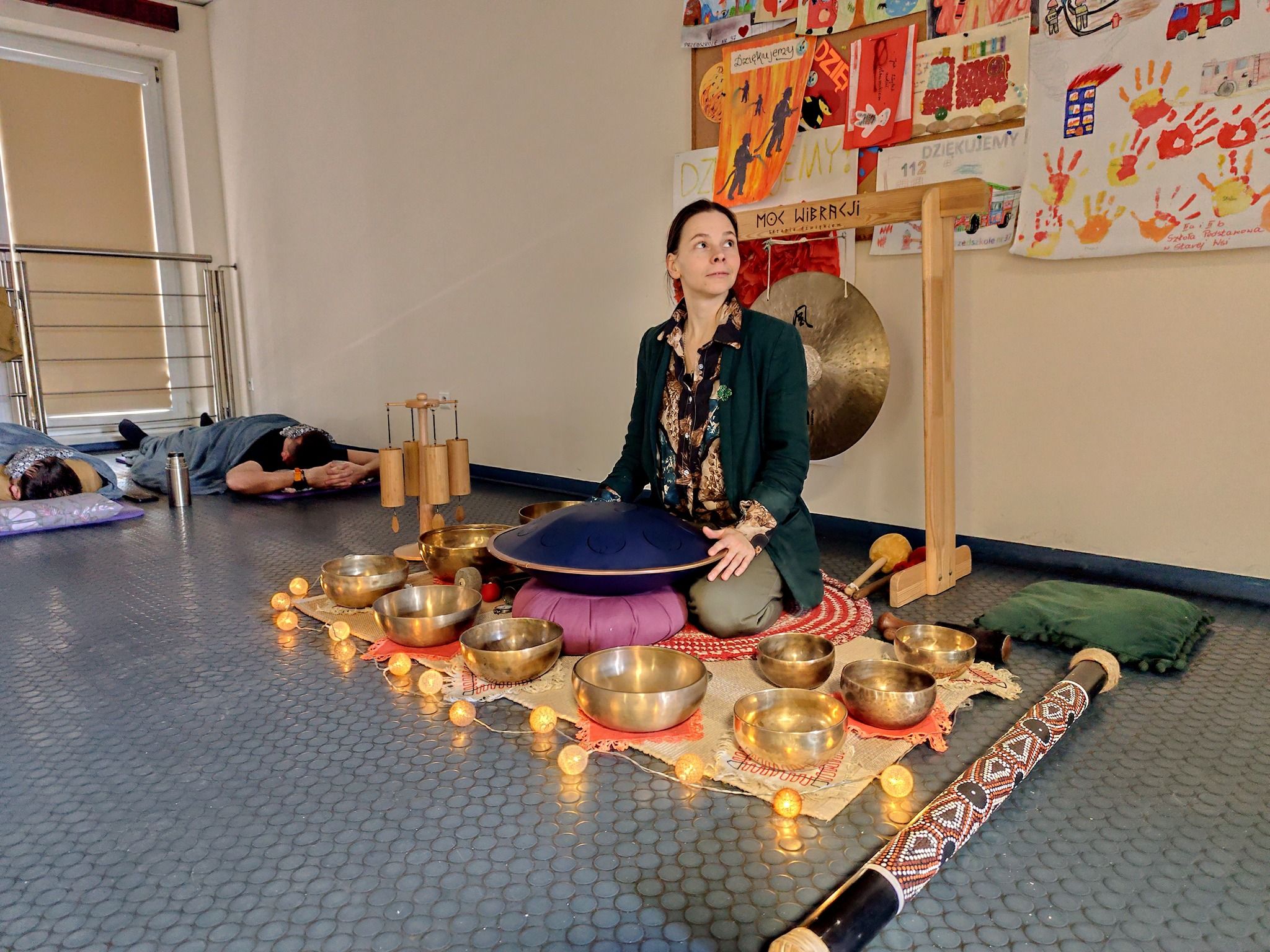 Na zdjęciu zajęcia relaksacyjne