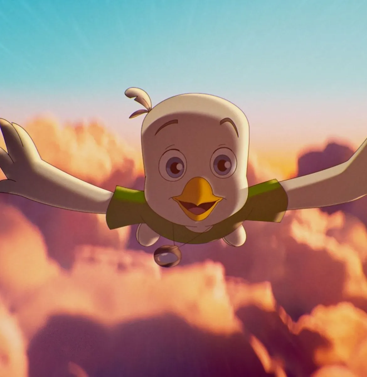 na zdjęciu postać z kreskówki - ptak