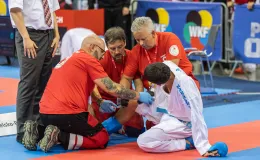 fot. Paweł Sowa/Wydział Prasowy UMBB na zdjęciu zawodnicy walczący