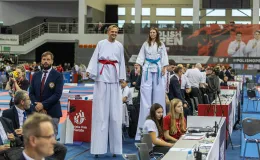 fot. Paweł Sowa/Wydział Prasowy UMBB na zdjęciu zawodnicy walczący