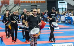 fot. Paweł Sowa/Wydział Prasowy UMBB na zdjęciu zawodnicy walczący