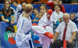 fot. Paweł Sowa/Wydział Prasowy UMBB na zdjęciu zawodnicy walczący