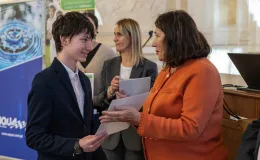 na zdjęciu stypendyści 